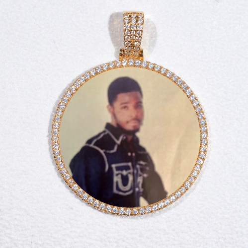 MEDIUM 3D CIRCLE CUSTOM PICTURE PENDANT