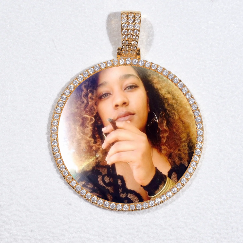 MEDIUM 3D CIRCLE CUSTOM PICTURE PENDANT