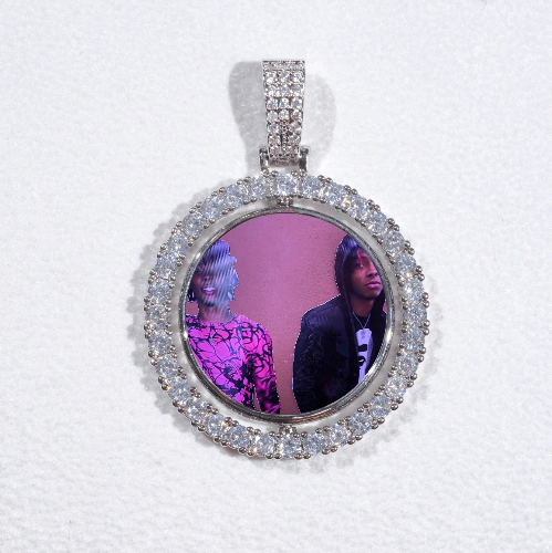 3D Spinning 2-Faced Custom Picture Pendant