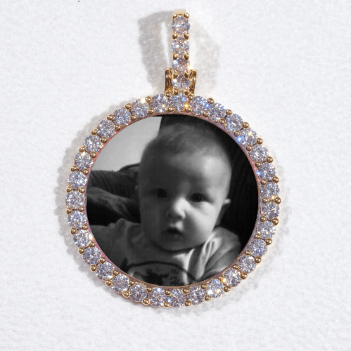 3D CIRCLE CUSTOM PICTURE PENDANT SMALL SIZE