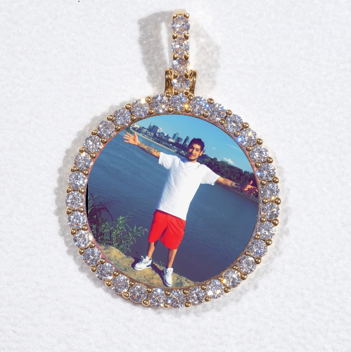 3D CIRCLE CUSTOM PICTURE PENDANT SMALL SIZE