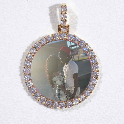 3D CIRCLE CUSTOM PICTURE PENDANT SMALL SIZE