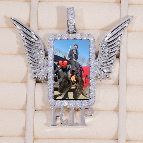 RIP WING 3D CUSTOM PICTURE PENDANT