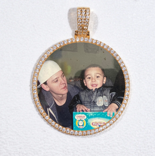 MEDIUM 3D CIRCLE CUSTOM PICTURE PENDANT
