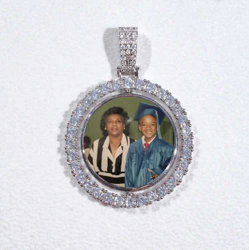 3D Spinning 2-Faced Custom Picture Pendant