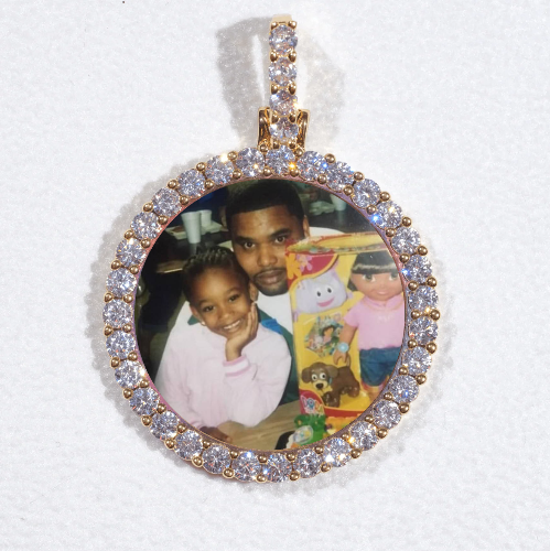 3D CIRCLE CUSTOM PICTURE PENDANT SMALL SIZE