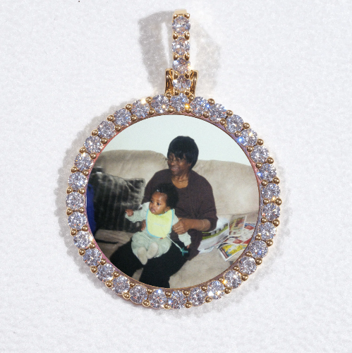 3D CIRCLE CUSTOM PICTURE PENDANT SMALL SIZE