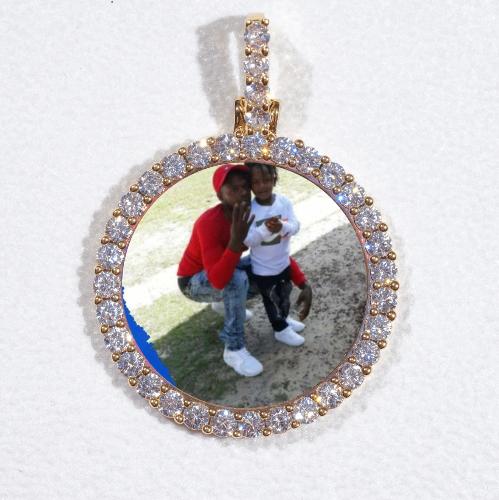 3D CIRCLE CUSTOM PICTURE PENDANT SMALL SIZE