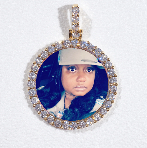 3D CIRCLE CUSTOM PICTURE PENDANT SMALL SIZE