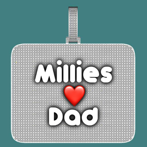 CUSTOM LETTER NECKLACE 3D BIG SQUARE