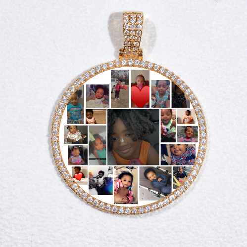 MEDIUM 3D CIRCLE CUSTOM PICTURE PENDANT