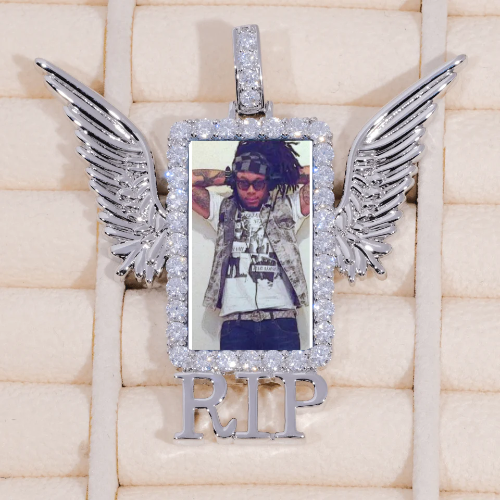 RIP WING 3D CUSTOM PICTURE PENDANT