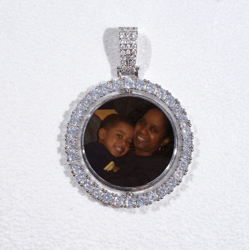 3D Spinning 2-Faced Custom Picture Pendant