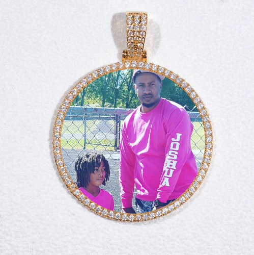MEDIUM 3D CIRCLE CUSTOM PICTURE PENDANT