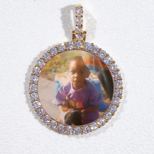 3D CIRCLE CUSTOM PICTURE PENDANT SMALL SIZE