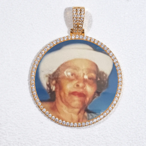 MEDIUM 3D CIRCLE CUSTOM PICTURE PENDANT