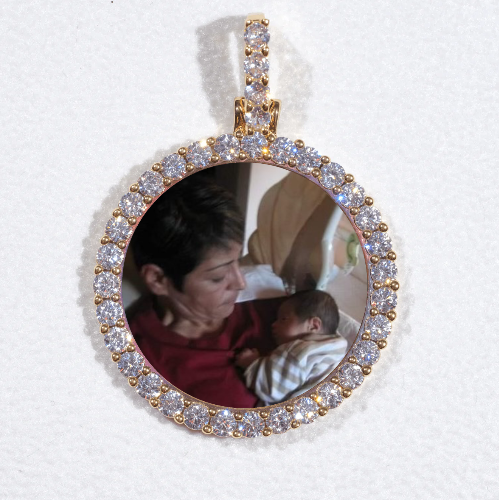 3D CIRCLE CUSTOM PICTURE PENDANT SMALL SIZE