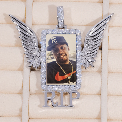RIP WING 3D CUSTOM PICTURE PENDANT