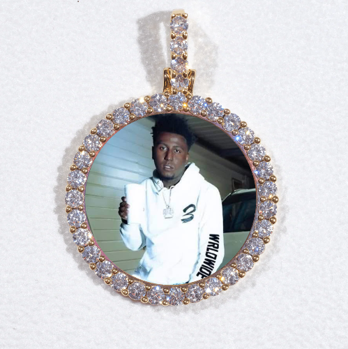 3D CIRCLE CUSTOM PICTURE PENDANT SMALL SIZE
