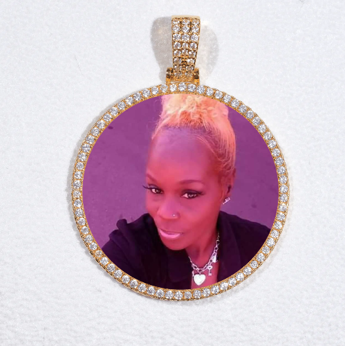 MEDIUM 3D CIRCLE CUSTOM PICTURE PENDANT