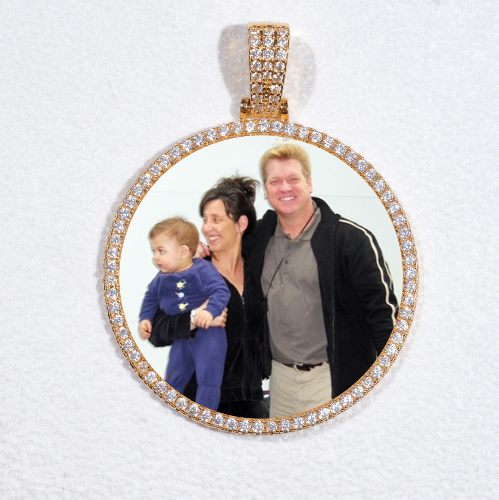 MEDIUM 3D CIRCLE CUSTOM PICTURE PENDANT