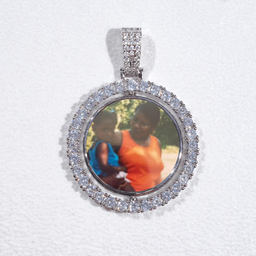 3D Spinning 2-Faced Custom Picture Pendant
