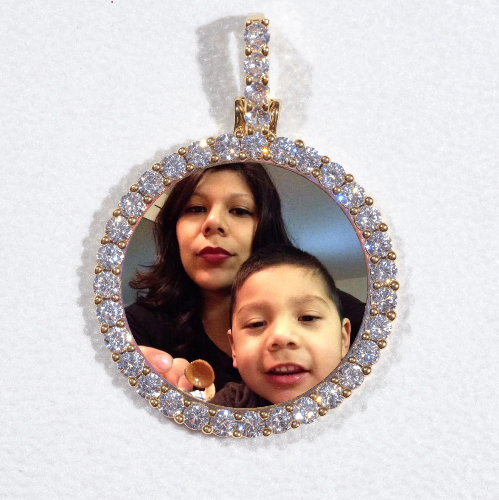 3D CIRCLE CUSTOM PICTURE PENDANT SMALL SIZE