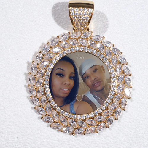 Large 3D Wheat Ear Custom Picture Pendant