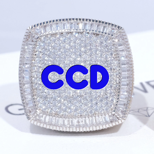 CUSTOM LETTER 3D ICED RING