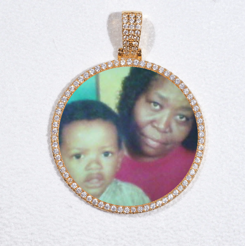MEDIUM 3D CIRCLE CUSTOM PICTURE PENDANT