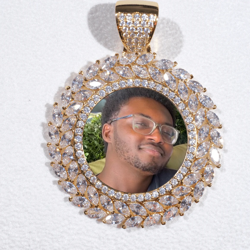 Large 3D Wheat Ear Custom Picture Pendant