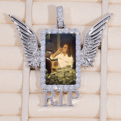 RIP WING 3D CUSTOM PICTURE PENDANT