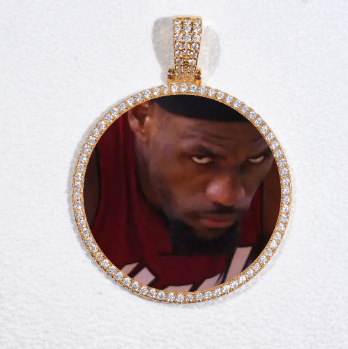 MEDIUM 3D CIRCLE CUSTOM PICTURE PENDANT