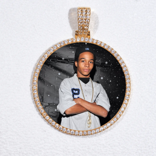 MEDIUM 3D CIRCLE CUSTOM PICTURE PENDANT