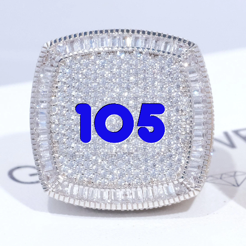 CUSTOM LETTER 3D ICED RING