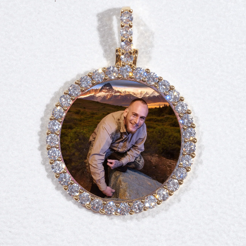 3D CIRCLE CUSTOM PICTURE PENDANT SMALL SIZE
