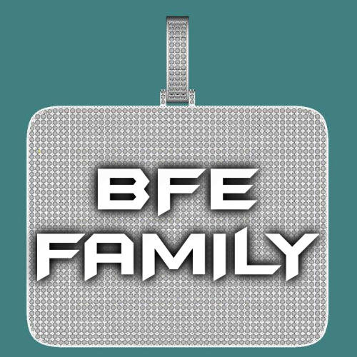CUSTOM LETTER NECKLACE 3D BIG SQUARE