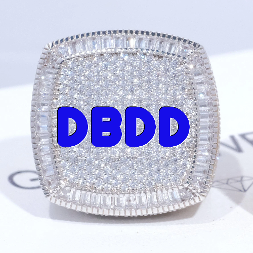 CUSTOM LETTER 3D ICED RING