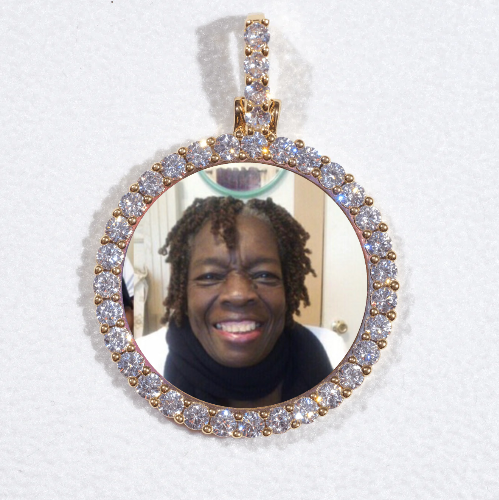 3D CIRCLE CUSTOM PICTURE PENDANT SMALL SIZE
