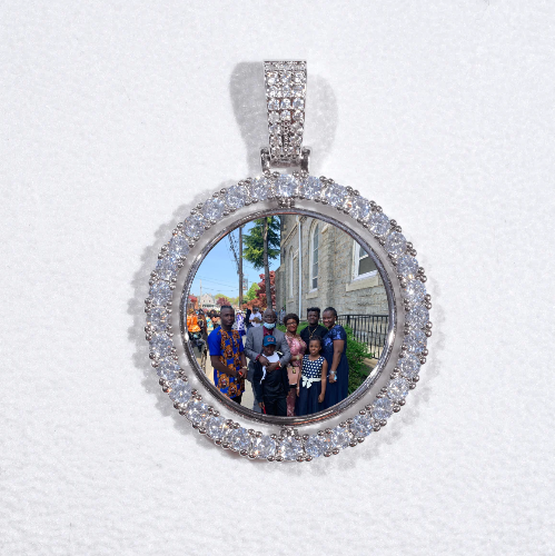 3D Spinning 2-Faced Custom Picture Pendant
