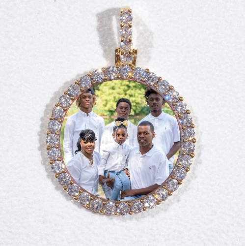 3D CIRCLE CUSTOM PICTURE PENDANT SMALL SIZE