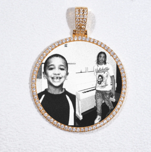 MEDIUM 3D CIRCLE CUSTOM PICTURE PENDANT