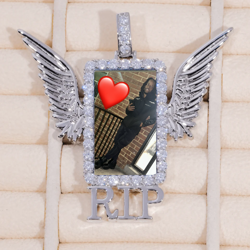 RIP WING 3D CUSTOM PICTURE PENDANT