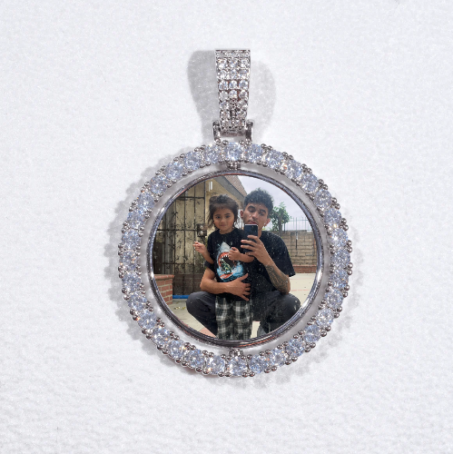 3D Spinning 2-Faced Custom Picture Pendant