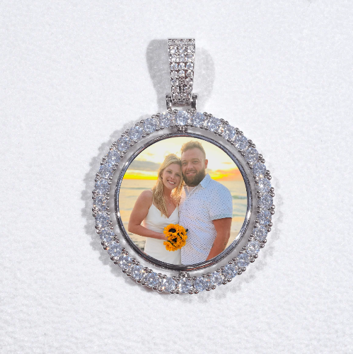3D Spinning 2-Faced Custom Picture Pendant