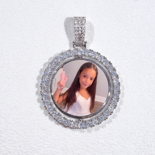 3D Spinning 2-Faced Custom Picture Pendant