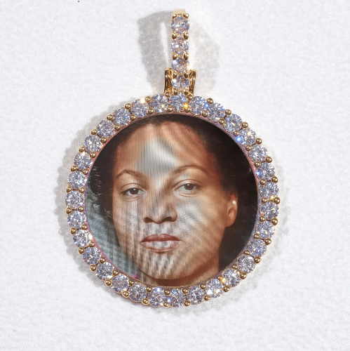 3D CIRCLE CUSTOM PICTURE PENDANT SMALL SIZE