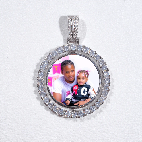 3D Spinning 2-Faced Custom Picture Pendant