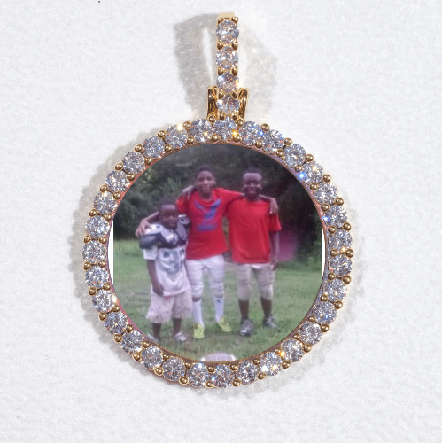3D CIRCLE CUSTOM PICTURE PENDANT SMALL SIZE
