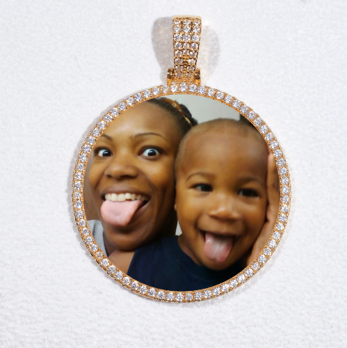 MEDIUM 3D CIRCLE CUSTOM PICTURE PENDANT